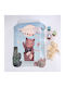 Baby Oliver Одеяло Детски пелени за пелени Lumpy Син Hot Air Balloon - Light Blue 80x110см.