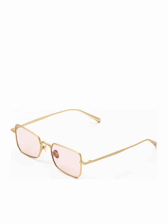 Common Sense Sunglasses Χρυσά with Metal Frame & Pink Lens