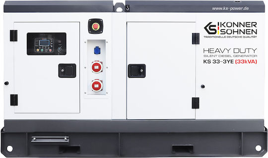 Könner & Söhnen KS 33-3YE Leise Generators Erdöl mit maximaler Leistung 33kVA