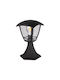 Braytron Outdoor Floor Lamp Lantern for Exterior Space 23W IP44 for E27 Socket Black