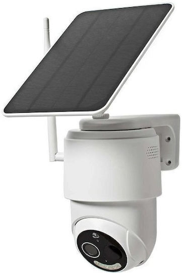 Nedis Smartlife IP Überwachungskamera Wi-Fi Full HD 1080p Wasserdicht Batteriebetrieben mit Zwei-Wege-Kommunikation und Objektiv 2.4mm
