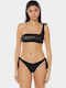 Bikini Top One Shoulder Black