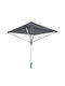 Garten & Terrassen Sonnenschirm Bodenständer Quadratisch Aluminium Gray