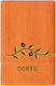 Gesichtshandtuch 50cm x 100cm Orange Corfu Branch