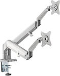 Wall TV Mount with Arm Silver