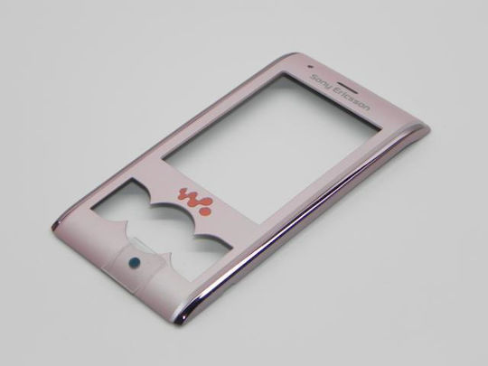 Sony Μεσαίο Πλαίσιο Ροζ για Sony Ericsson W595