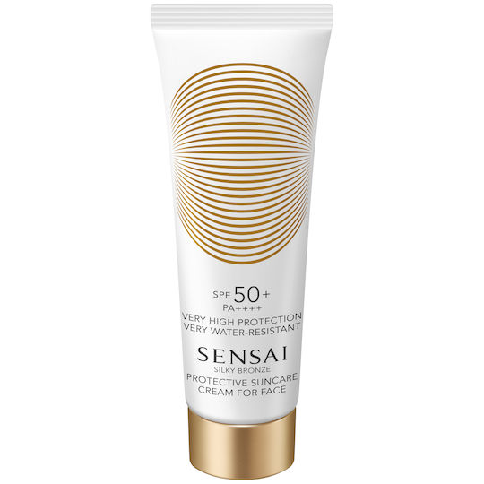 Sensai Silky Bronze Водоустойчива Антислънчева Крем за Лице SPF50 50мл