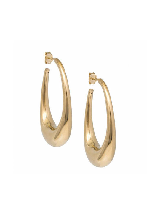 Earrings Hoops made of Silver Gold Plated