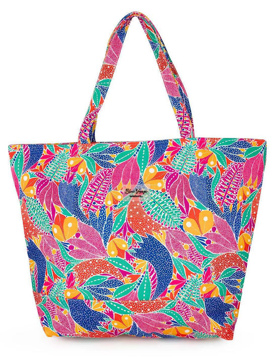 Miami Beach Damen Strandtasche Mehrfarbiges Design 7004 Mehrfarbig