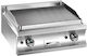 MBM Gewerbliche Flachgrillplatten LPG 70x73x25cm 11kW mit glatter & geriffelter Platte
