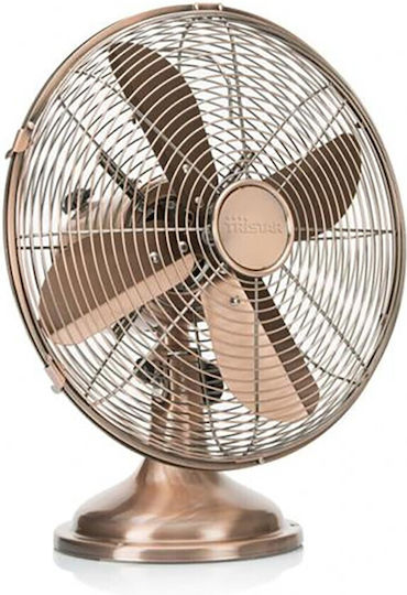 Επιτραπέζιος Ανεμιστήρας 50W Διαμέτρου 30cm Χάλκινος