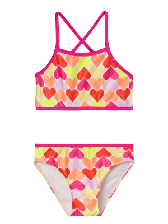 Name It Kinder Badeanzug Bikini Pink Yarrow Hearts