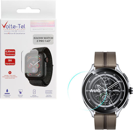 Volte-Tel Vollflächig gehärtetes Glas für das Xiaomi Watch 2 Pro 1Stück 8364020