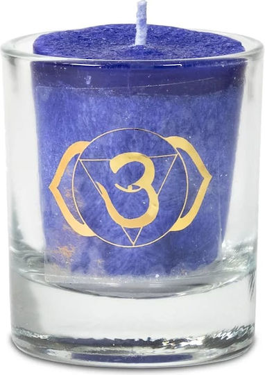 Natürliche Aromakerze 6. Chakra Ätherische Öle Lavendel Tanne Kamille