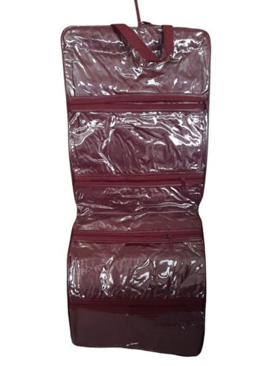 Necessaire in Burgundisch Farbe 29cm