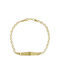 Kids 14K Gold Identity Bracelet Code 501152