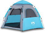 vidaXL Cort Camping Albastră pentru 4 Persoane 260x217x150cm