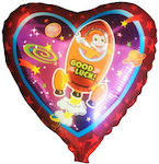 Balloon Foil Valentine's Day Heart 46cm