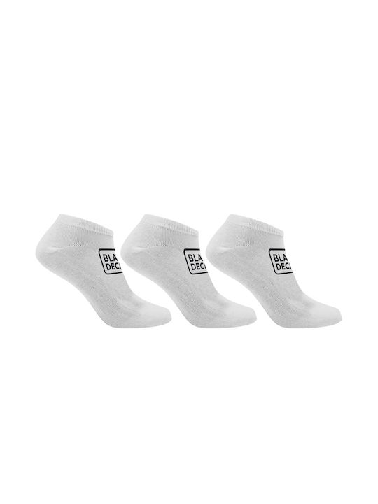 Black & Decker Ανδρικές Κάλτσες Λευκές 3Pack