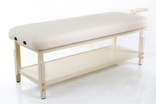 Rest Pro Bett Massage und Physiotherapie Beige aus Holz 197x71cm.