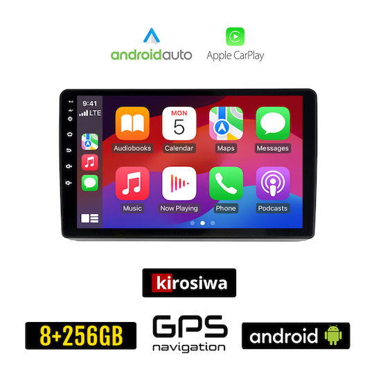 Kirosiwa Ηχοσύστημα Αυτοκινήτου για Citroen C4 Cactus 2014 2021 (Bluetooth/USB/AUX/WiFi/GPS/Apple-Carplay/Android-Auto) με Οθόνη Αφής 9"