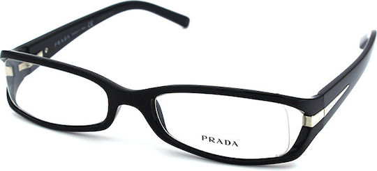 Prada Women's Acetate Prescription Eyeglass Frame Black PRVPR10 VPR10I