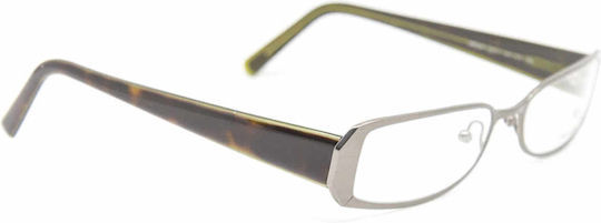 Prada Women's Acetate Silver Prescription Eyeglass Frame PRVPR50 7AY1O1
