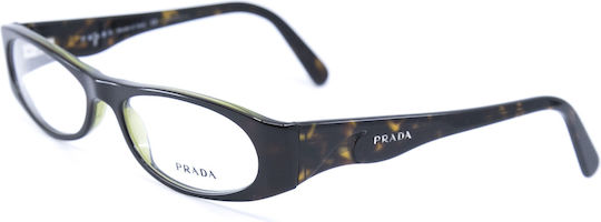 Prada Women's Acetate Brown Prescription Eyeglass Frame PRVPR08 5AY1O1
