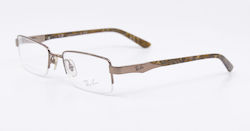 Ray Ban Metal Eyeglass Frame Brown RB8616 1033