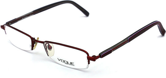 Vogue Kids Metal Prescription Eyeglass Frame Red VO3536 761