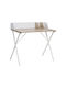 Birou de calculatoare Zervan Lemnos Natural-alb cu Picioare Metalice 90x50x85cm