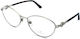 Swarovski Damen Metallisches Brillengestell Silber SK5054 018