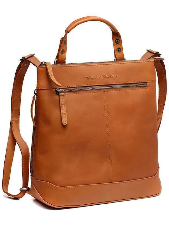 Leather Women's Bag Backpack Tabac Brown