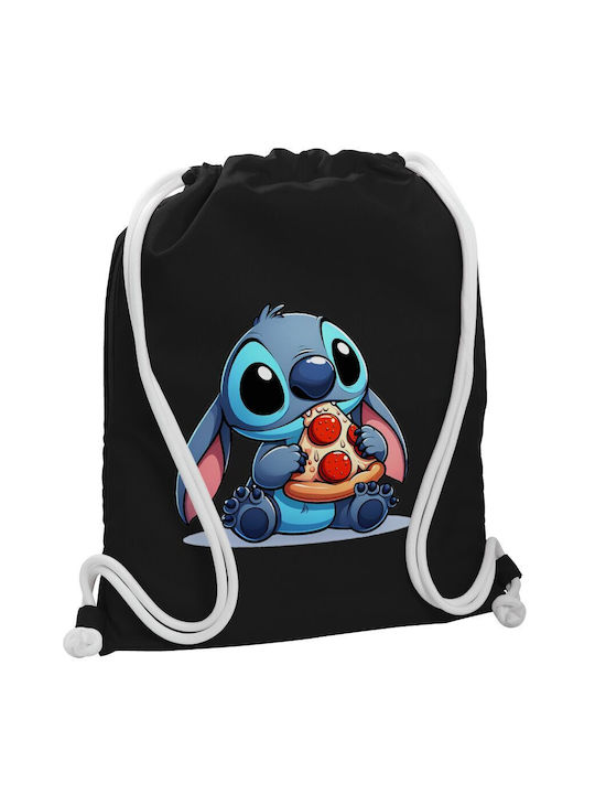 Koupakoupa Stitch Pizza Kids Bag Backpack Black 40cmx48cmcm