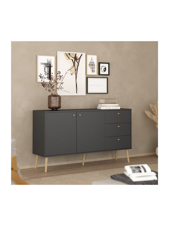 Μπουφές Bodo mit Schubladen Grey 147x39x81.7cm