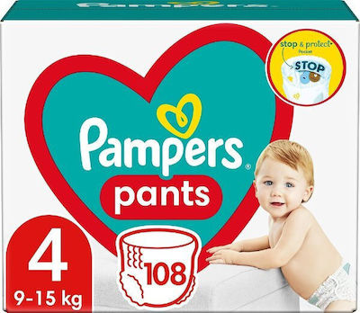 Pampers Pants Diaper Pants No. 4 for 9-15 kg 108pcs