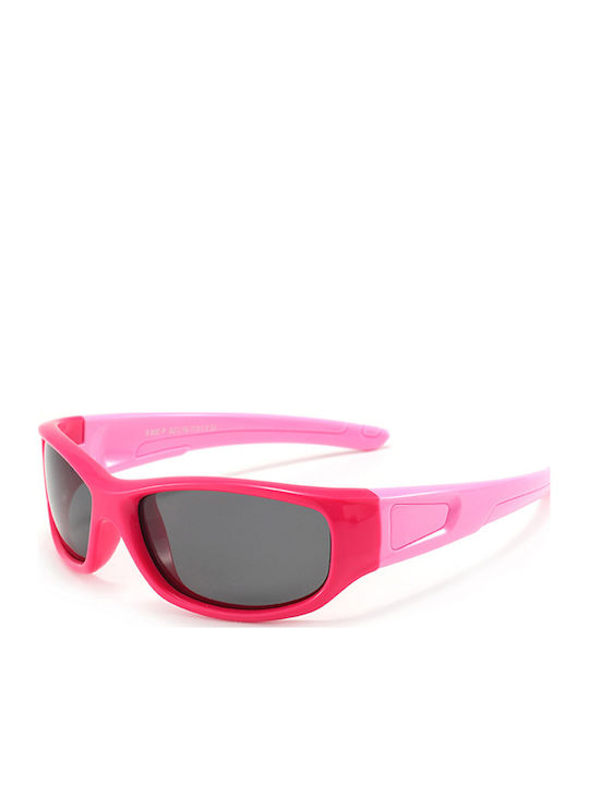 Techsuit Αθλητικά Παιδικά Γυαλιά Ηλίου με Polarized Φακό Ροζ για 3-12 Ετών