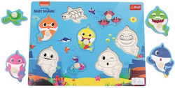 Lemnos Puzzle pentru Copii cu Îmbinări Baby Shark 8buc Trefl