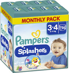 Pampers Пелени за плуване Splashers No. 3 за 6-11 kgkg 96бр