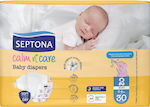 Septona Calm n' Care Πάνες με Αυτοκόλλητο No. 2 για 3-6kg 30τμχ