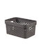 Curver Пластмаса Кутия за съхранение с капак Сив 26x18x12см 1бр