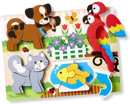 Ξύλινο Παιδικό Puzzle Σφηνώματα My Friends 20pcs Melissa & Doug