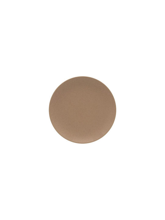 Costa Verde Teller Untiefe aus Porzellan Beige mit Durchmesser 21cm 12Stück