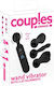 Couples Choice Vibrator 3 Attachments Вибратор Масаж с Дистанционно Управление 11.5см Черни