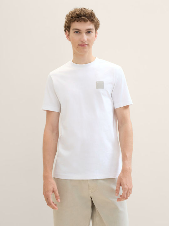 Tom Tailor Men's Short Sleeve T-shirt White