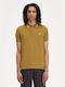 Fred Perry Shirt Men's Blouse Polo Dark Caramel Snow White Silver Blue