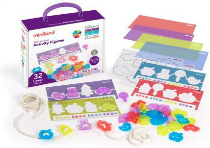Game Lacing Sequencing Various Shapes Translucent Pieces