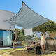 InnovaGoods Rectangular Shade Sail Gray 2x3m