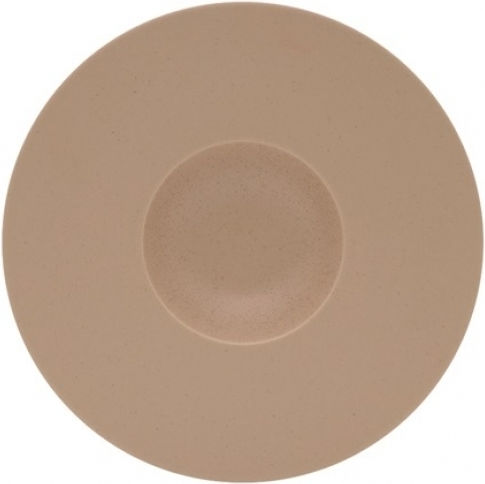 Ready Πιάτο Βαθύ από Πορσελάνη Μπεζ με Διάμετρο 18cm 4τμχ