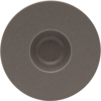 Costa Verde Teller Suppe aus Porzellan Gray mit Durchmesser 18cm 4Stück